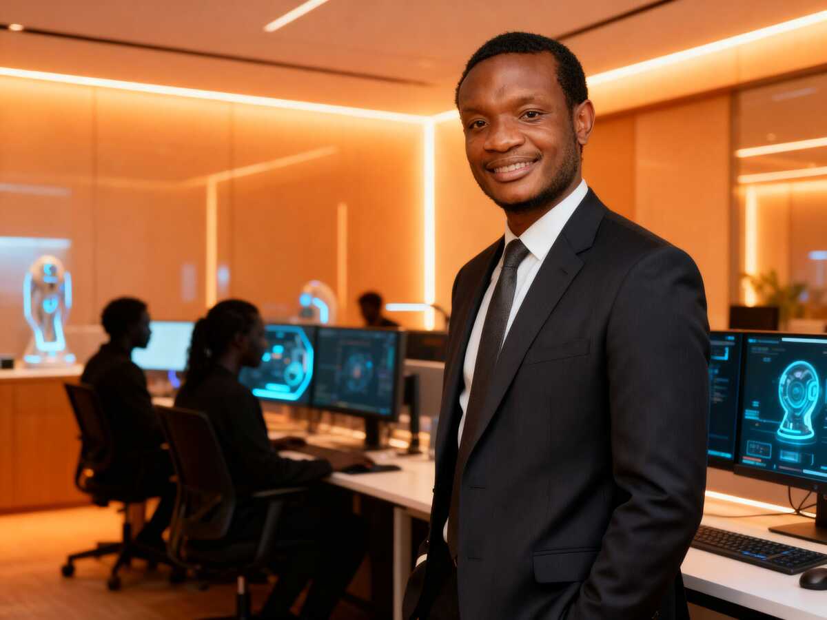 Kelhonic Technology CEO in the company workspace